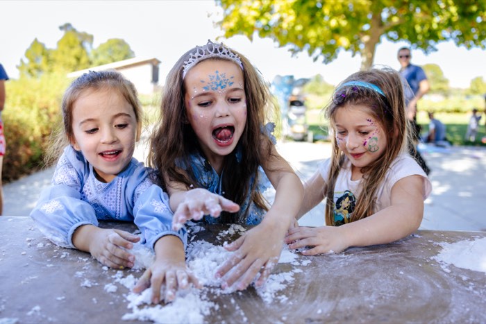 Kids celebrating a seasonal party